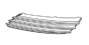 Zaślepka, kratka halogenu lewego ASTRA H do 2007